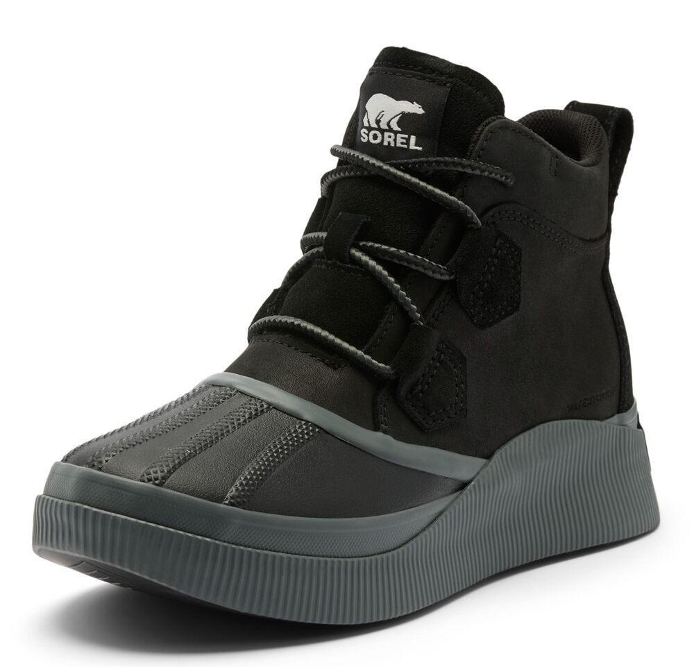 SOREL Women's Out N About lV Classic Waterproof Boot - Black, Grill - 8